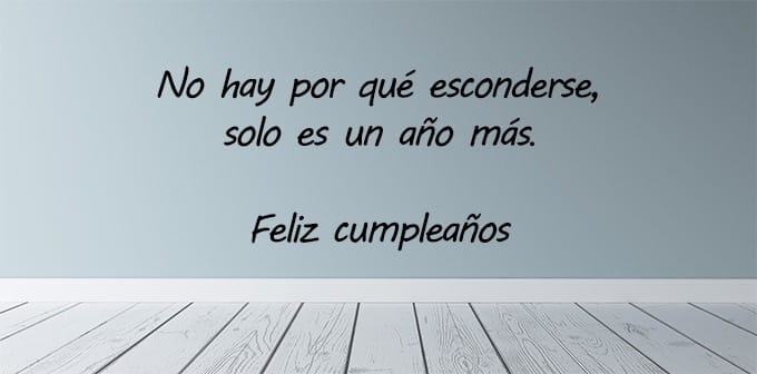 Reflexión divertida para un cumpleaños.