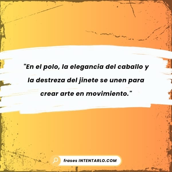 Reflexión motivacional para jugadores de polo con una imagen del campo de juego.