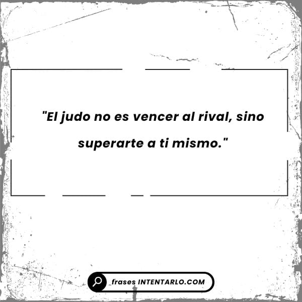 Filosofía y respeto en el judo Frase filosófica sobre la disciplina en el judo con una imagen de dos judokas saludándose.