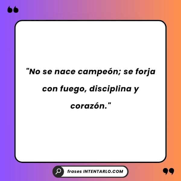Imagen con una frase que inspira a mantener siempre una actitud ganadora.