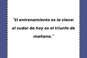 Frases de entrenamiento y superación