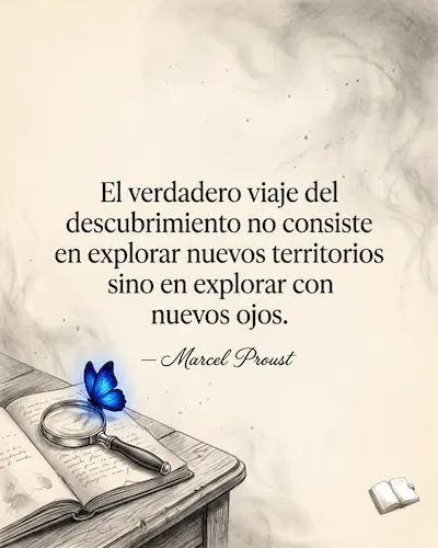 lupa antigua con texto central sober la vida